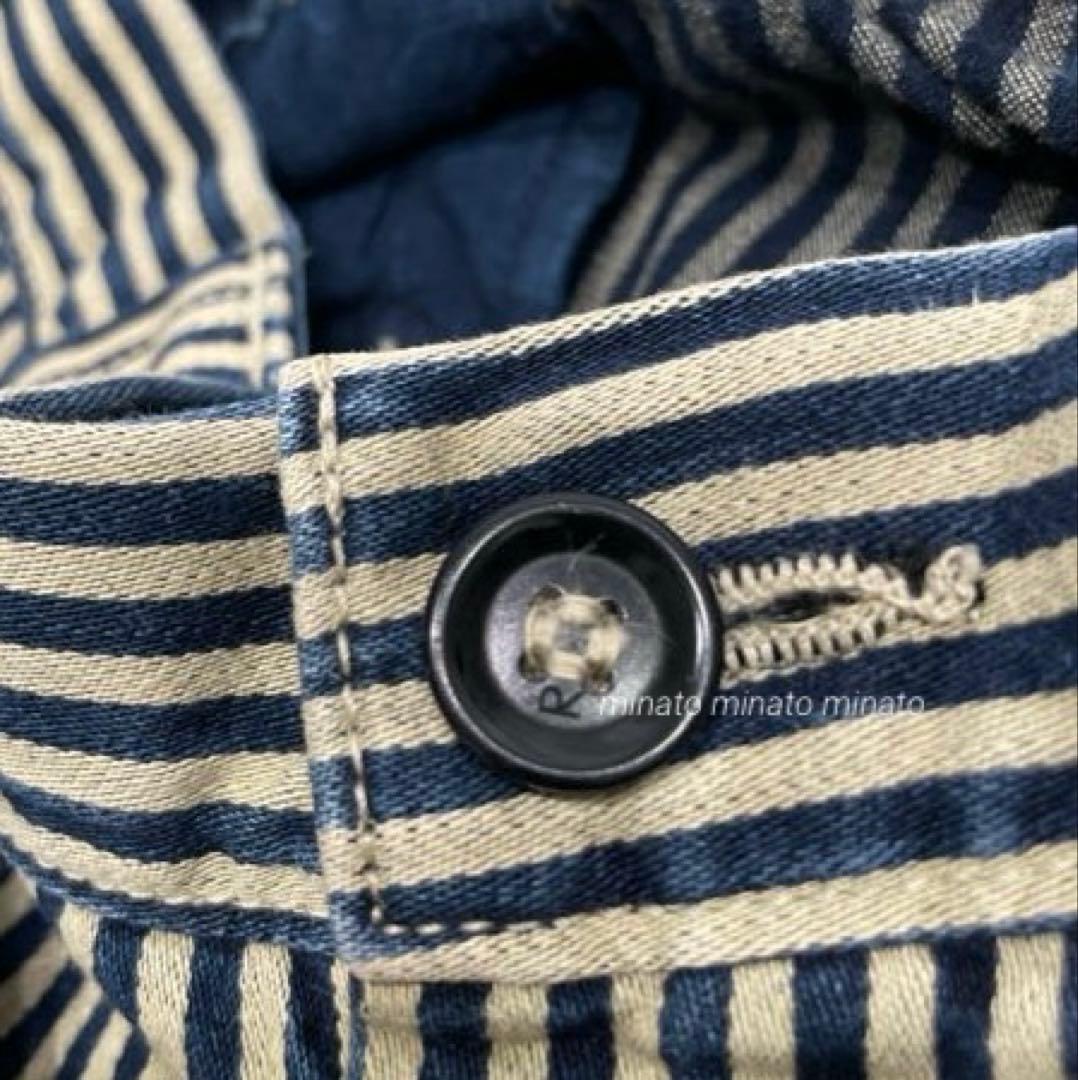 未使用 45R おこめサテンの908オンザビーチショートパンツ ヒッコリー濃 2