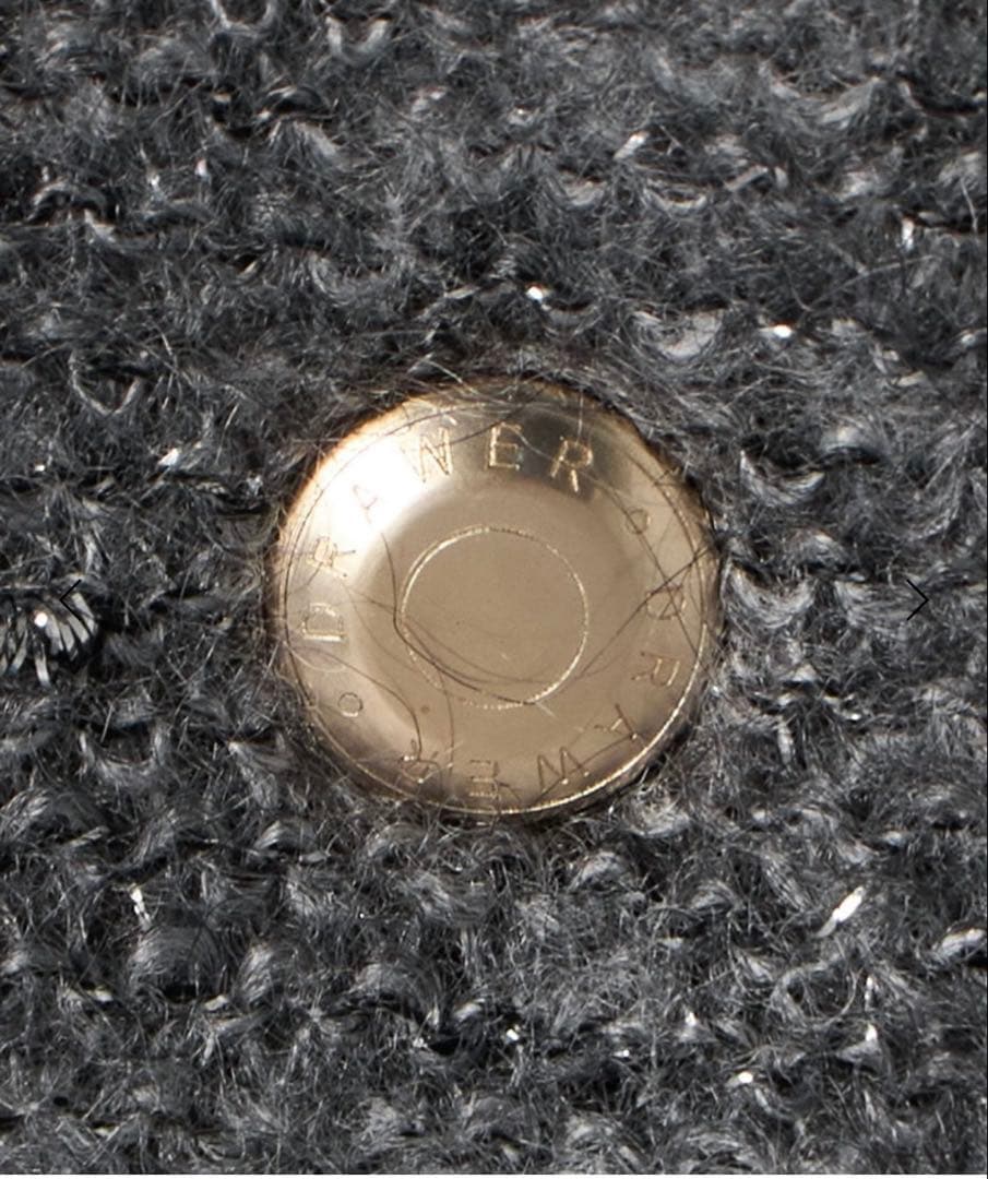 ⭐︎Drawer ラメ　ノーカラージャケット グレー36 カーディガン　ドゥロワー