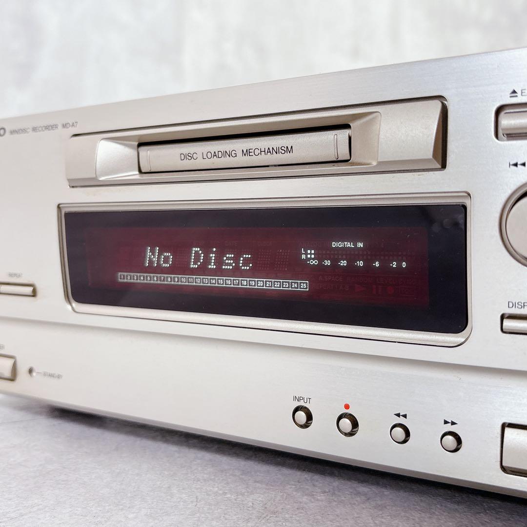 V697 ONKYO オンキョー MD-A7 MD レコーダー オーディオ機器