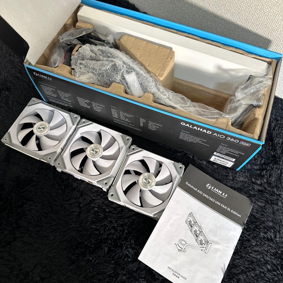 LIAN LI CPUクーラー GALAHAD AIO 360 RGB ホワイト