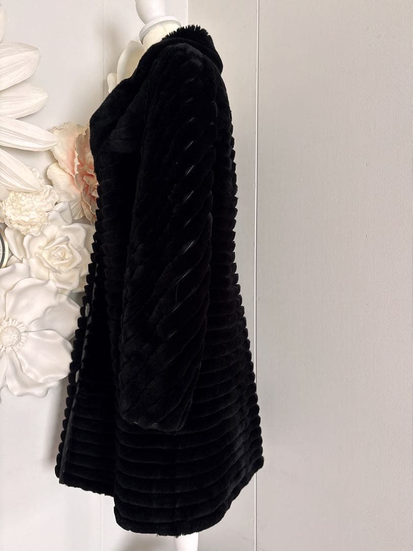 極美品✨三京商会 ラムレザー×レッキスファー リバーシブルコート 42 XL 黒