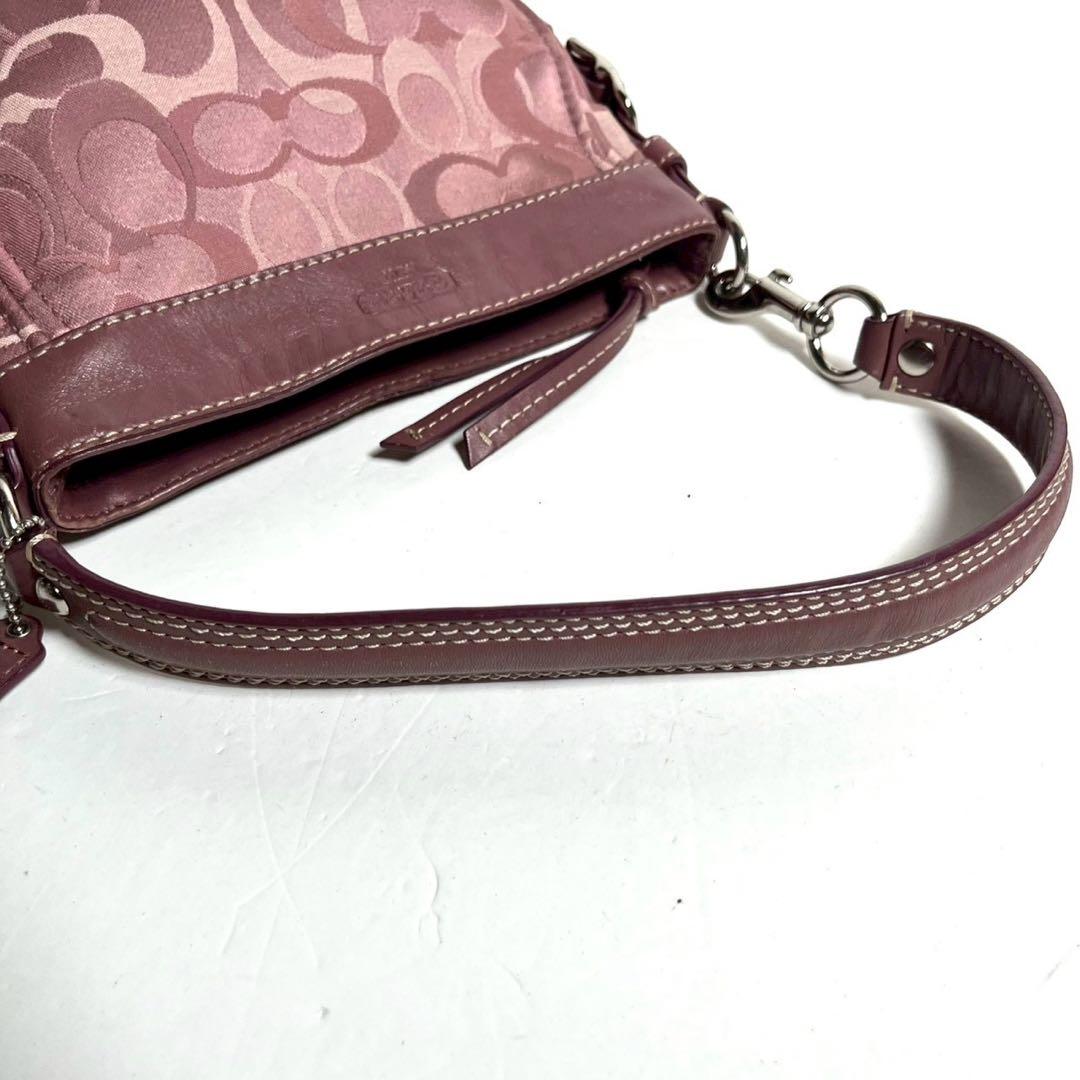バッグ Coach Signature One Shoulder Pink