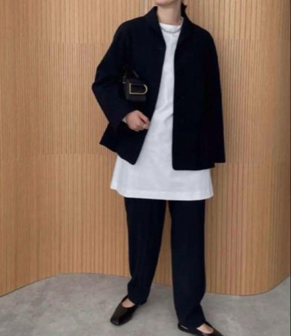 【新品未使用】YONFA ミドル丈モダンティー ホワイト