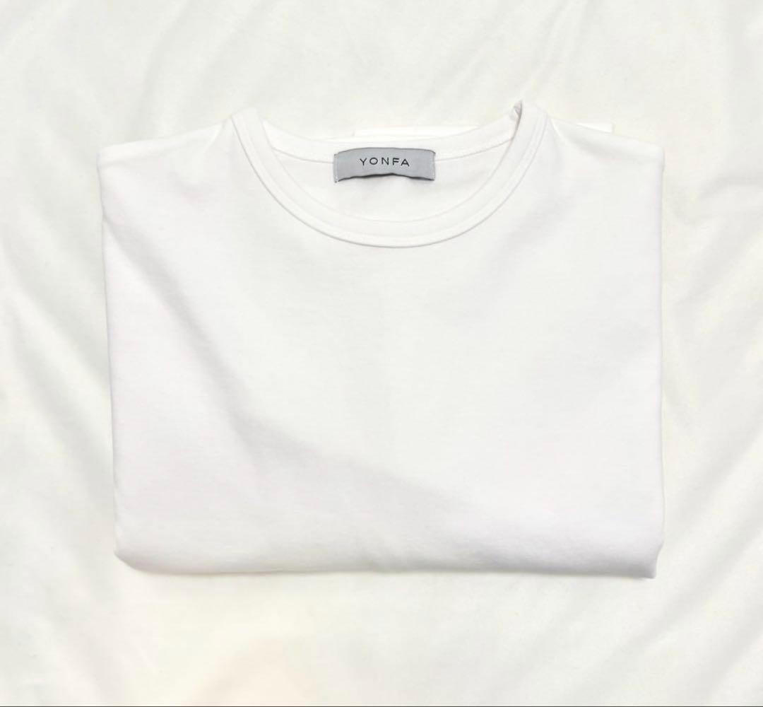 【新品未使用】YONFA ミドル丈モダンティー ホワイト
