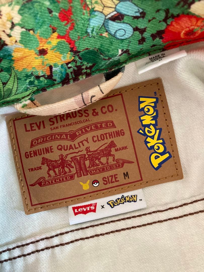 Levi's x Pokémon フラワー柄 Gジャン M