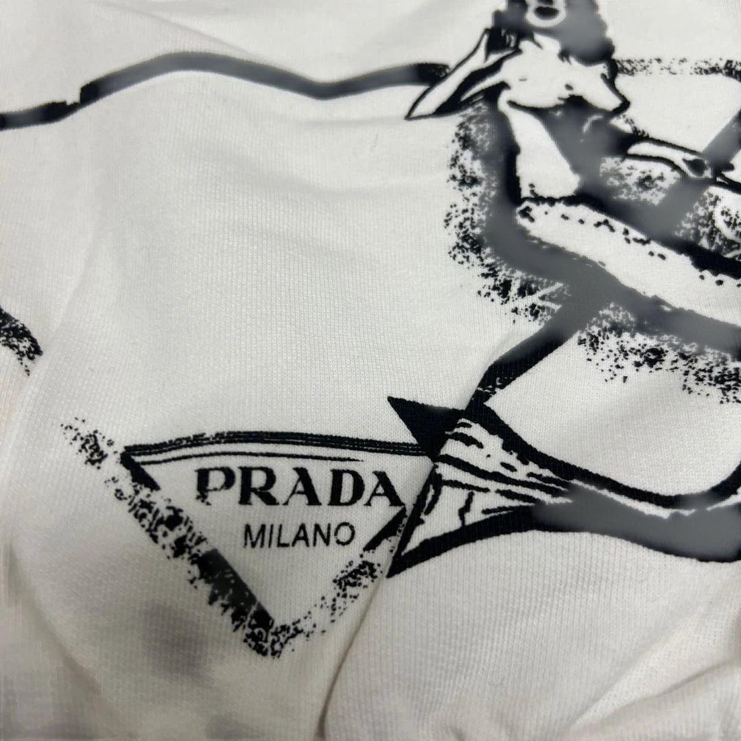 PRADA 半袖Tシャツ ホワイト XS クリーニング済