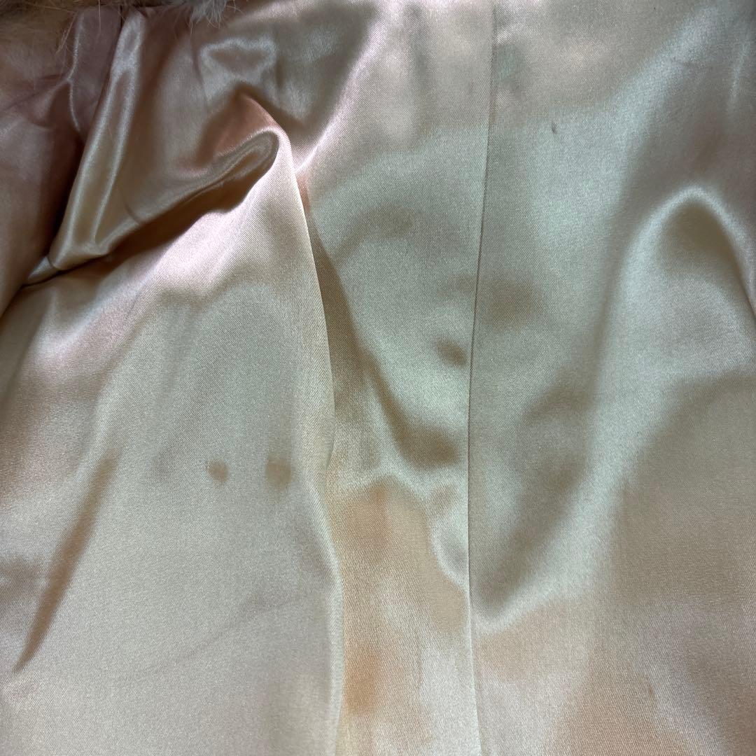 ★7W3 毛皮　リアルファーコート　モード　アンティーク　L ゴージャス　古着