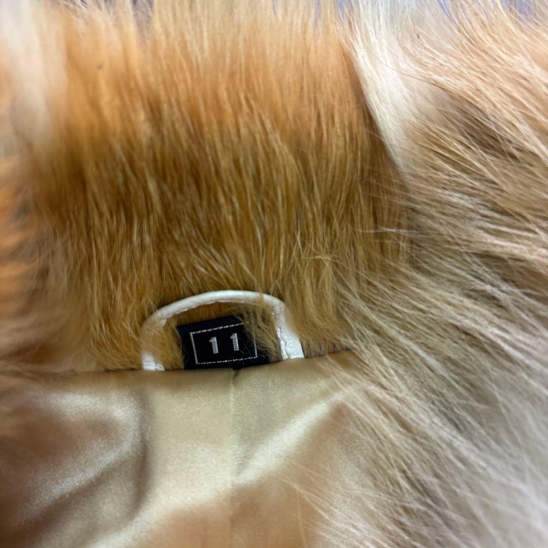 ★7W3 毛皮　リアルファーコート　モード　アンティーク　L ゴージャス　古着