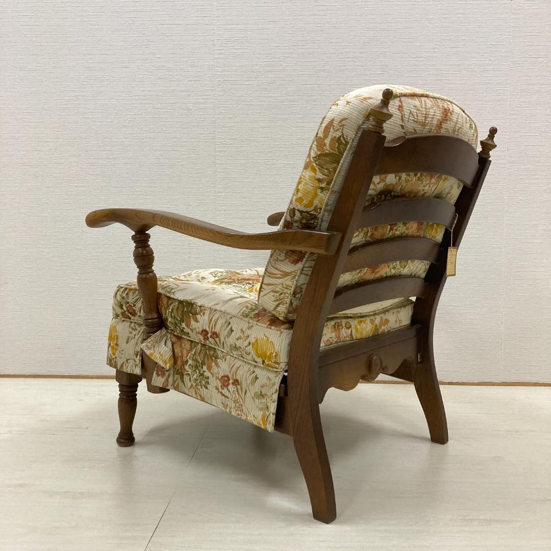 【飛騨産業】キツツキ　穂高　アームチェア　一人掛けソファ　シングル A