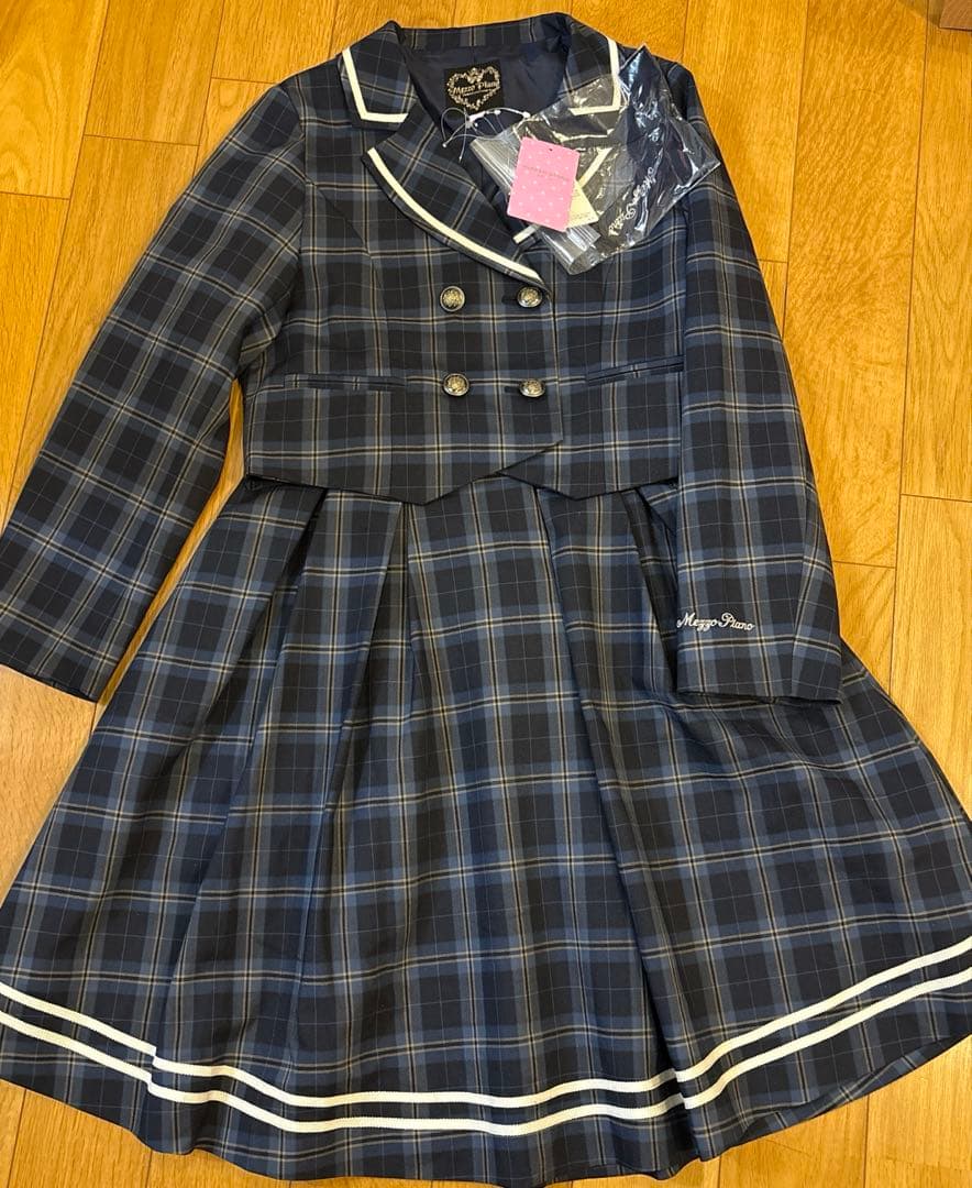 ⭐︎新品　メゾピアノ　卒服　ジャケット＆スカート&リボンセット