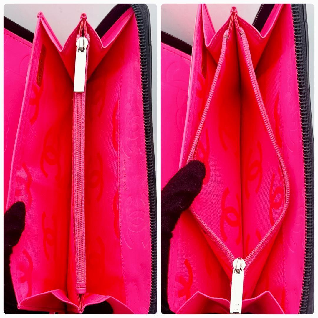 開運財布！新品未使用 シャネル カンボン オーガナイザー財布 正規保証2811