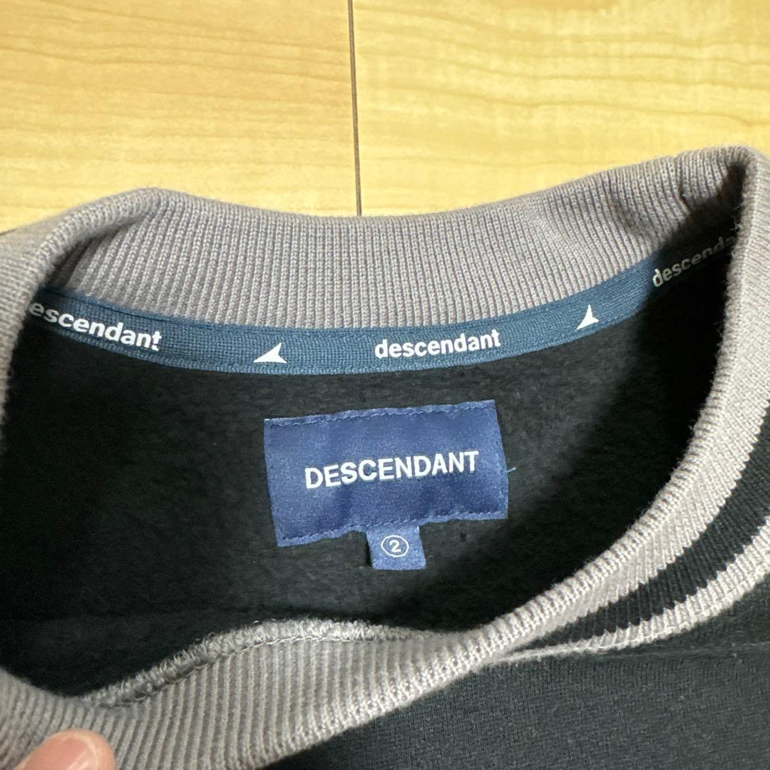 descendant クルーネックスウェット ブラック 2