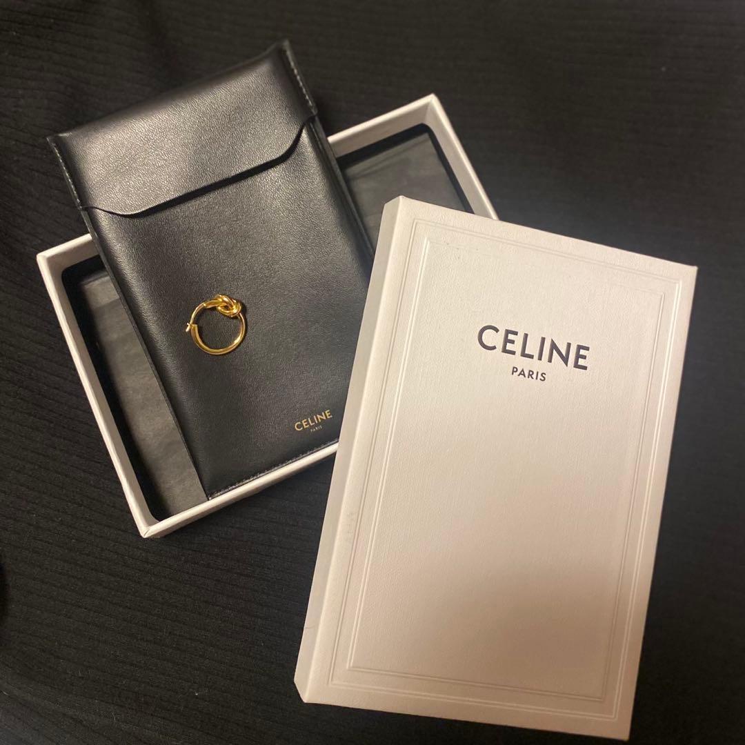 CELINE ノット　スモールフープ/ゴールドフィニッシュ　プラス（片耳）
