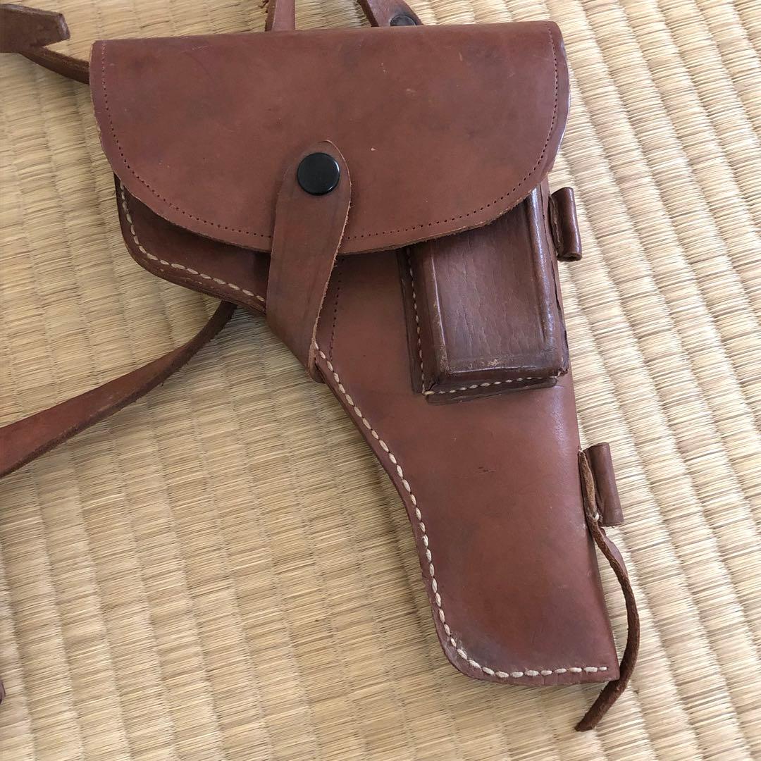 牛革54式拳銃カバー　中国版トカレフ「五四式自動手槍」カバー警用本物保証　時代物