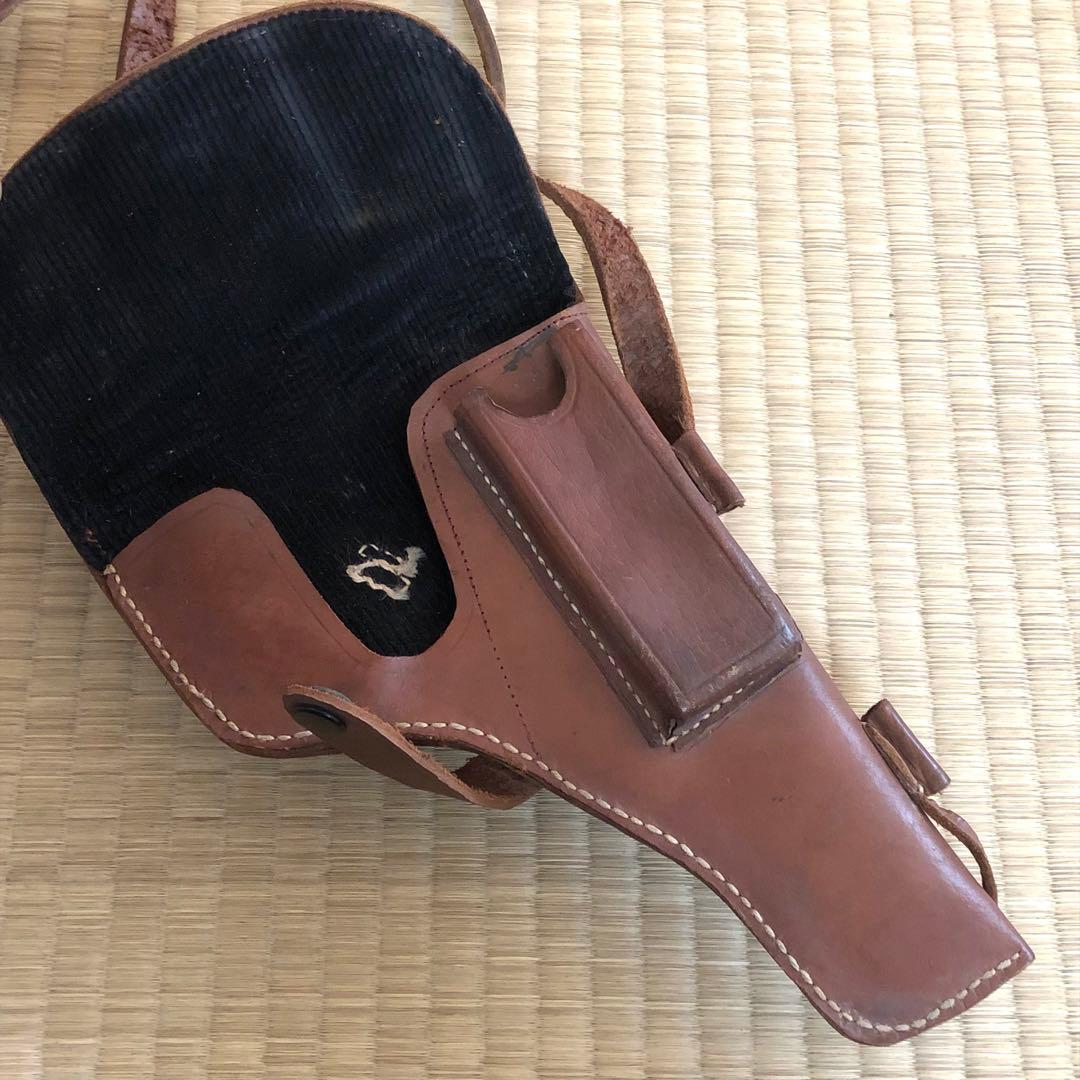 牛革54式拳銃カバー　中国版トカレフ「五四式自動手槍」カバー警用本物保証　時代物