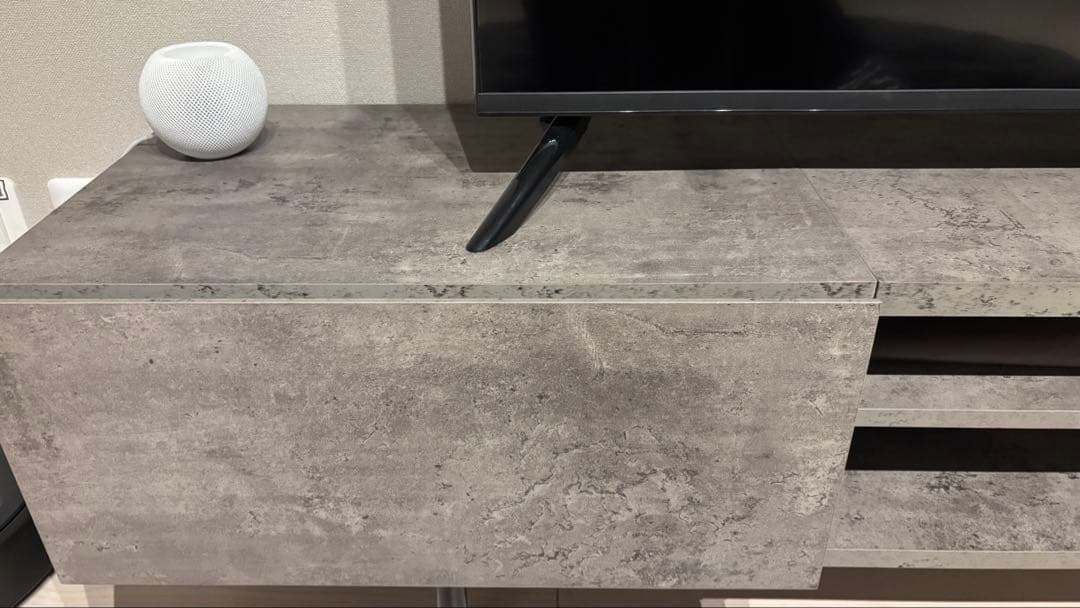 【美品・購入半年】180cm ストーングレー木製 テレビ台