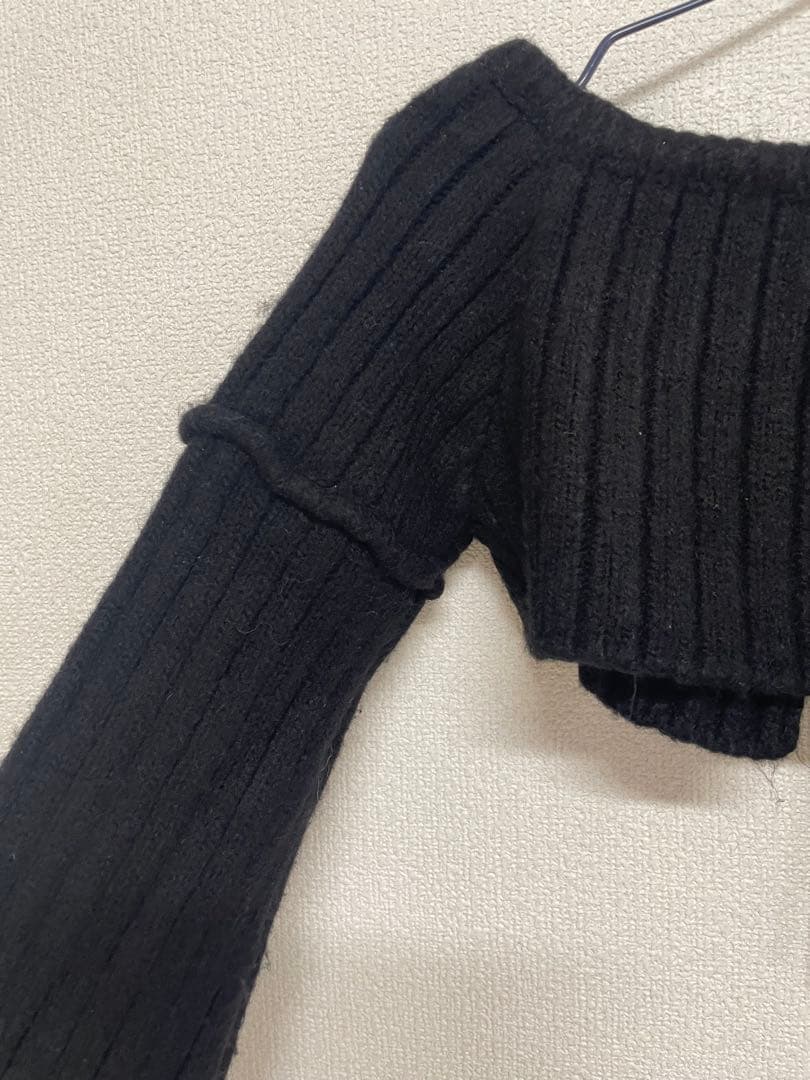 ANDMARYアンドマリーフード付ノースリーブニットワンピースとボレロセット