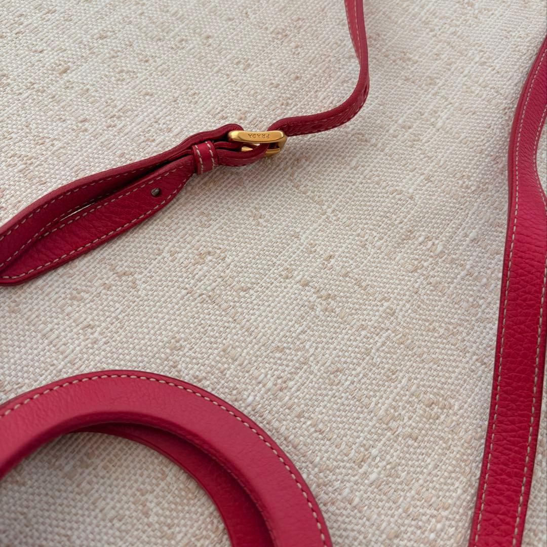 にゃんすけ様　PRADA カパナ　キャンバス　ロゴジャガード　ハンドバッグ