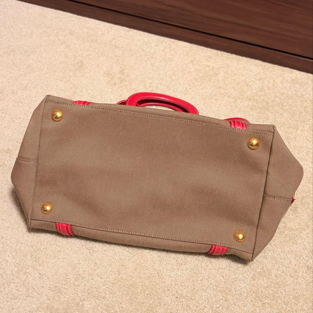 にゃんすけ様　PRADA カパナ　キャンバス　ロゴジャガード　ハンドバッグ