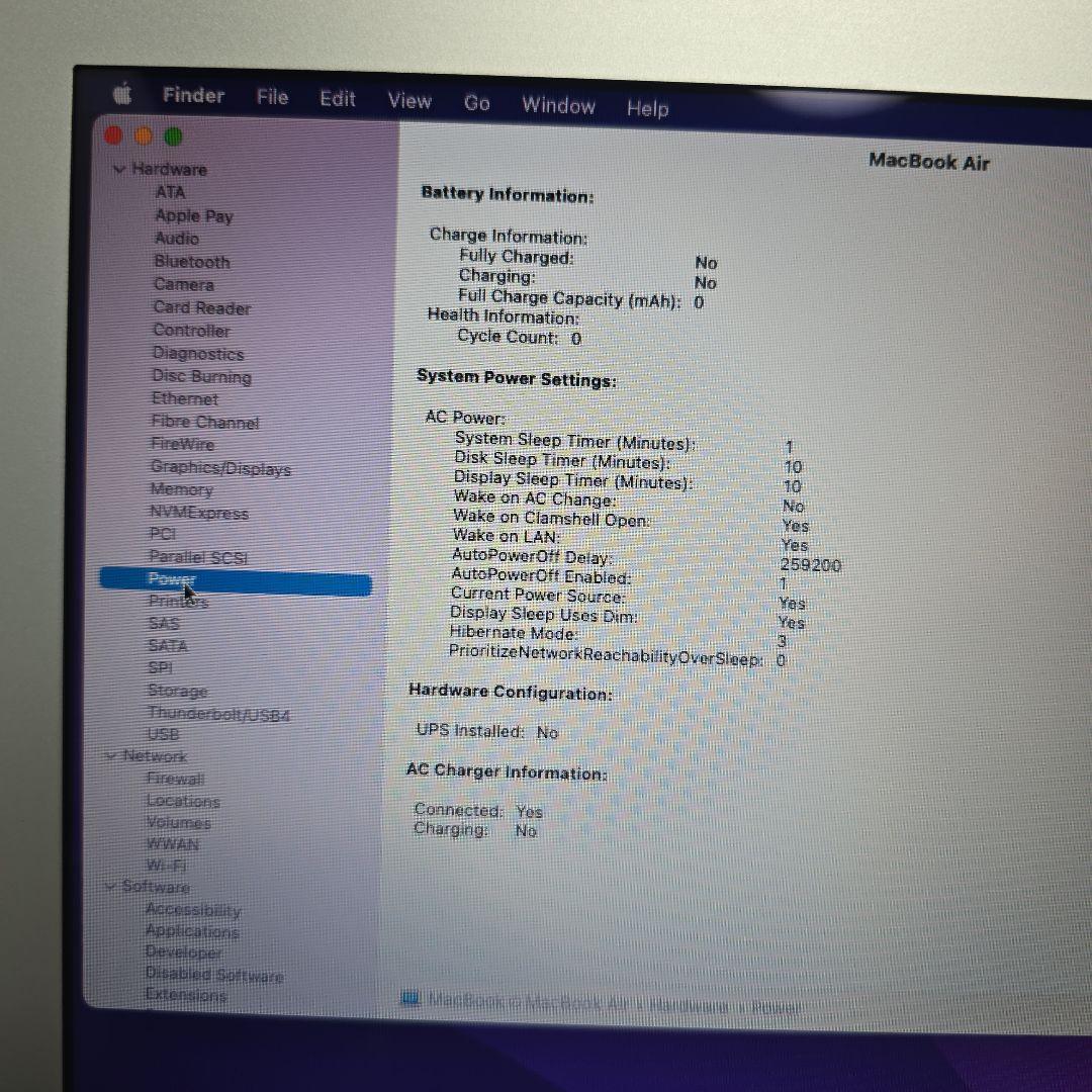 MacBook Air 13インチ 2015 A1466 128GB ジャンク