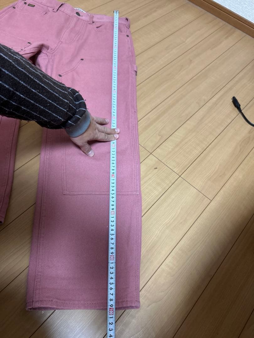 supreme timberland ダブルニー　ワークパンツ　ピンク　W30