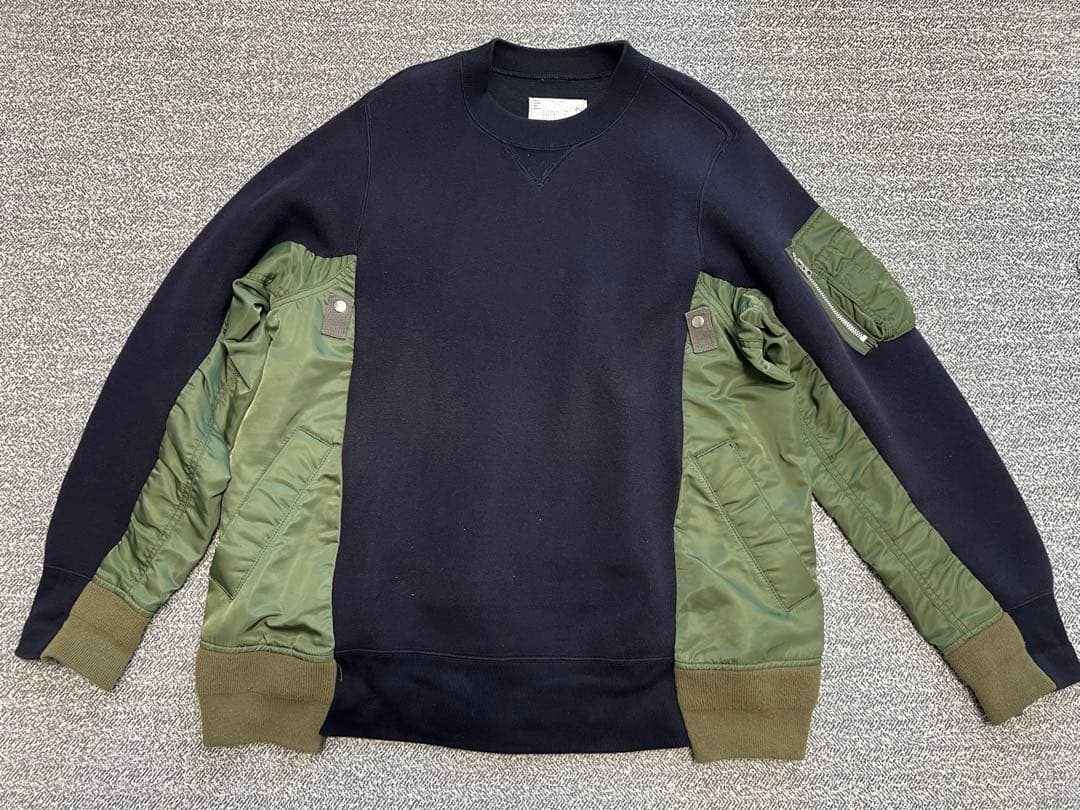 sacai Sponge Sweat MA-1 Pullover スウェット 3
