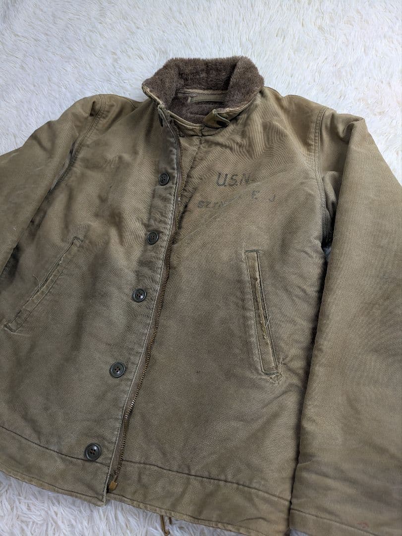 た*ま様 40sビンテージ US Navy N-1 デッキジャケット　米軍実物