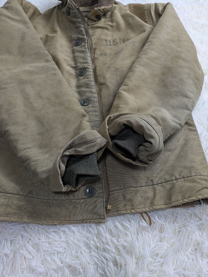 た*ま様 40sビンテージ US Navy N-1 デッキジャケット　米軍実物