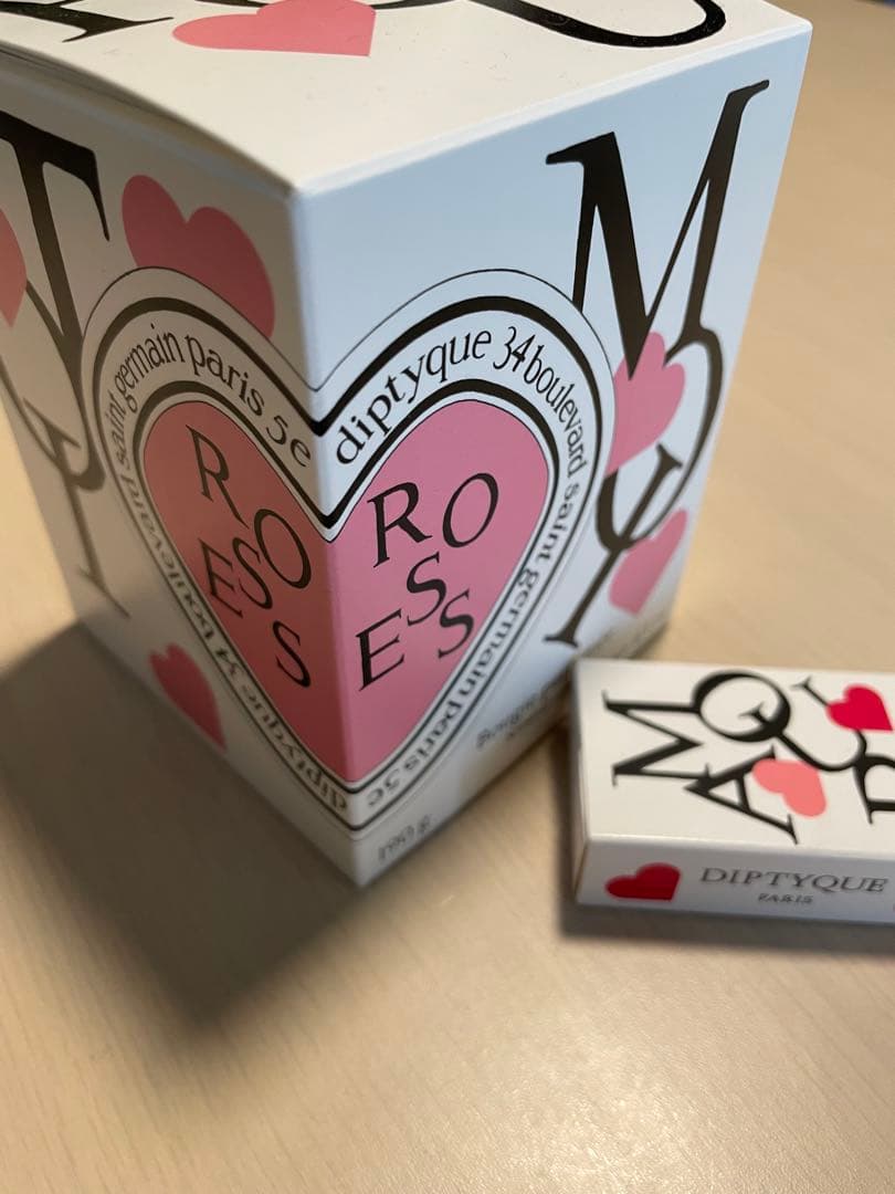 2025限定Diptyqueディプティック ローズ キャンドル 未使用 マッチ付