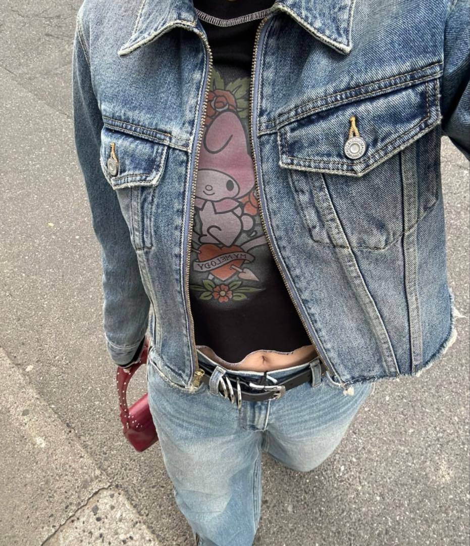 【MOUSSY】ZIP UP COMPACT DENIM ジャケット