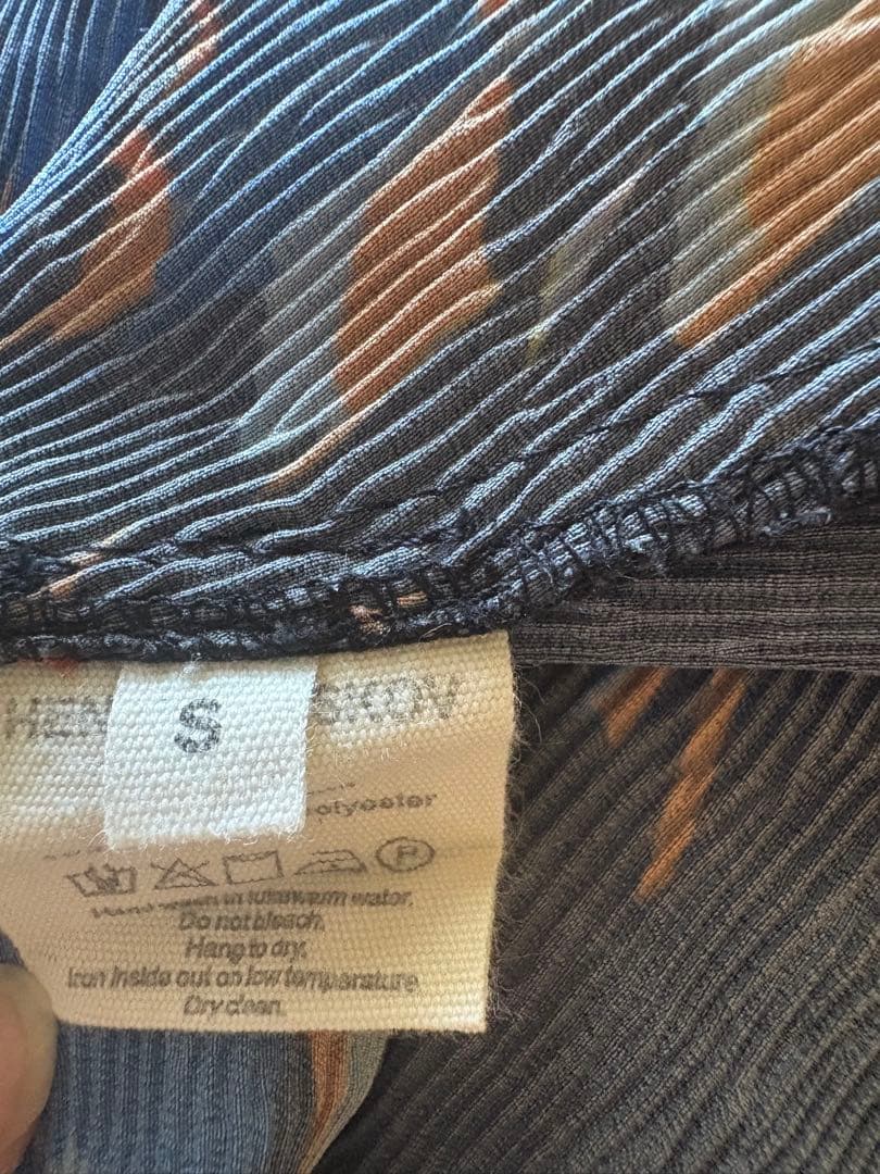 【値下げ】 Henrik Vibskov プリーツ プリント ワンピース