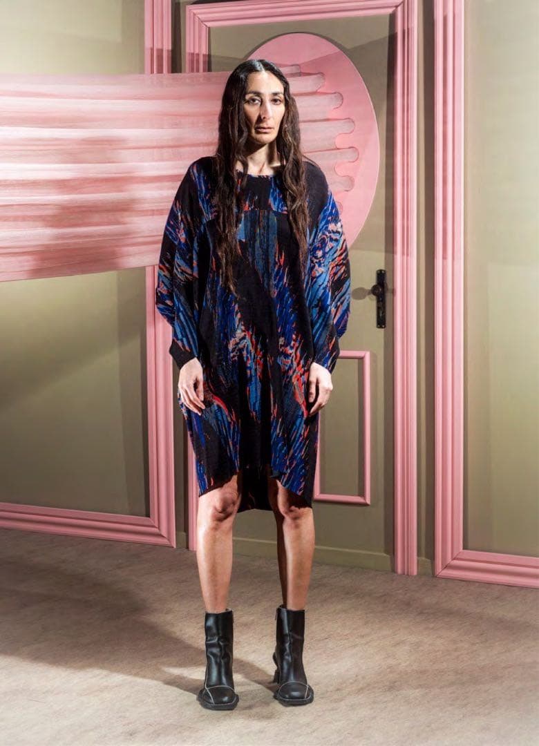 【値下げ】 Henrik Vibskov プリーツ プリント ワンピース