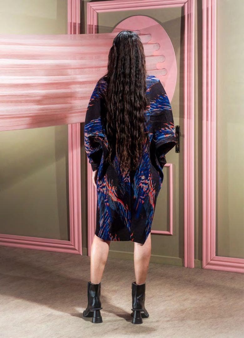 【値下げ】 Henrik Vibskov プリーツ プリント ワンピース