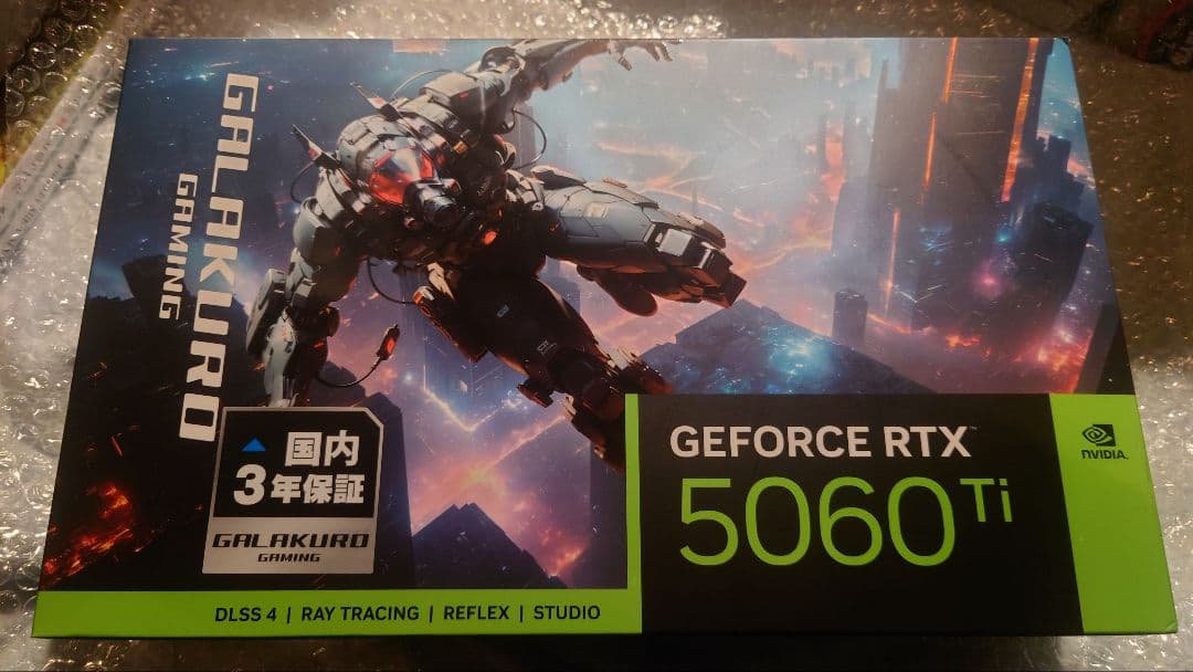 玄人志向 GALAKURO GEFORCE RTX5060Ti 16GB 未使用