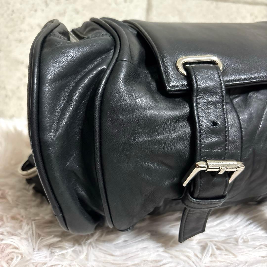 MAKUAKE 4way 高級再生レザー　ドラムバッグ　ブラック