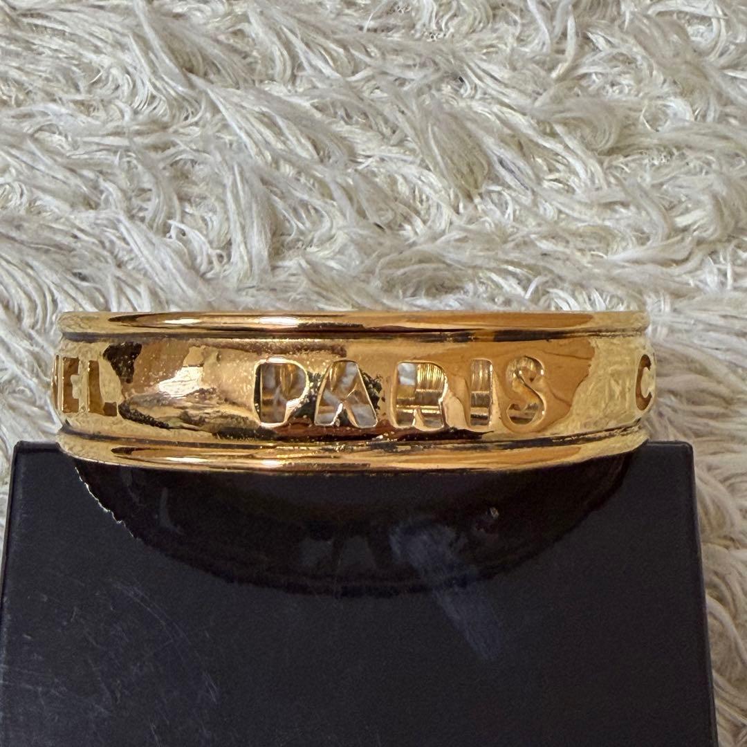 ☆極美品☆CHANEL シャネル　バングル　ゴールド　ブランドロゴ