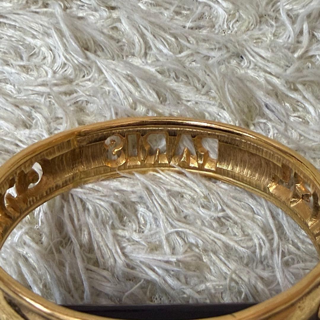 ☆極美品☆CHANEL シャネル　バングル　ゴールド　ブランドロゴ