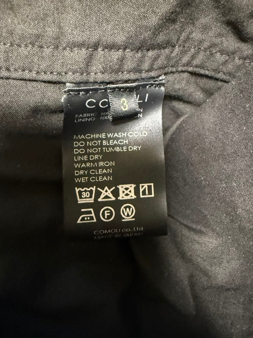 COMOLI25AW GARMENT DYED M65 サイズ3