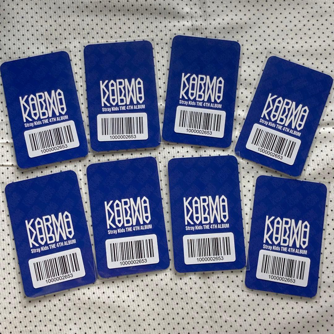 Stray kids KARMA FANS スキズ 購入特典 トレカ 全員8枚
