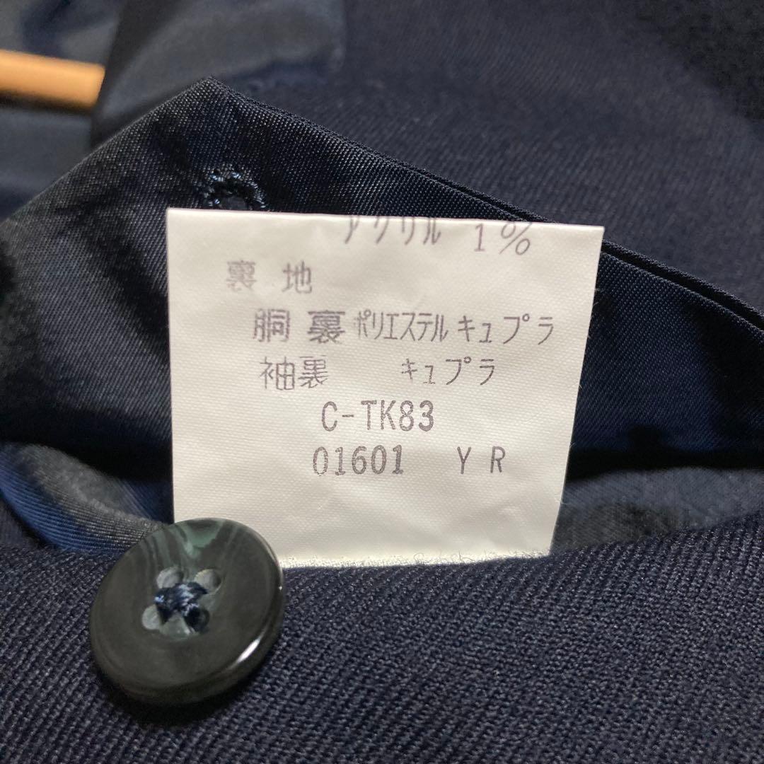 バーバリー★紺ブレ テーラードジャケット 金ボタン ダブル シャドーホース