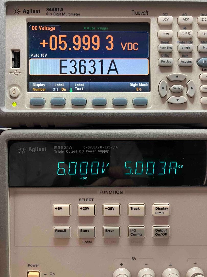 Agilent E3631 +/-25V/1A 6V/5A 正常動作品