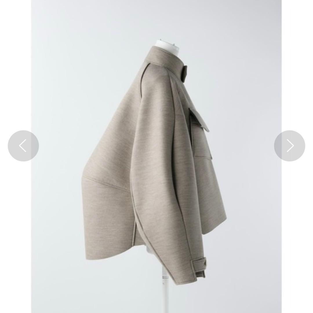 美品✨2022AW エンフォルド　ウールボンディング ショートコート　ベージュ