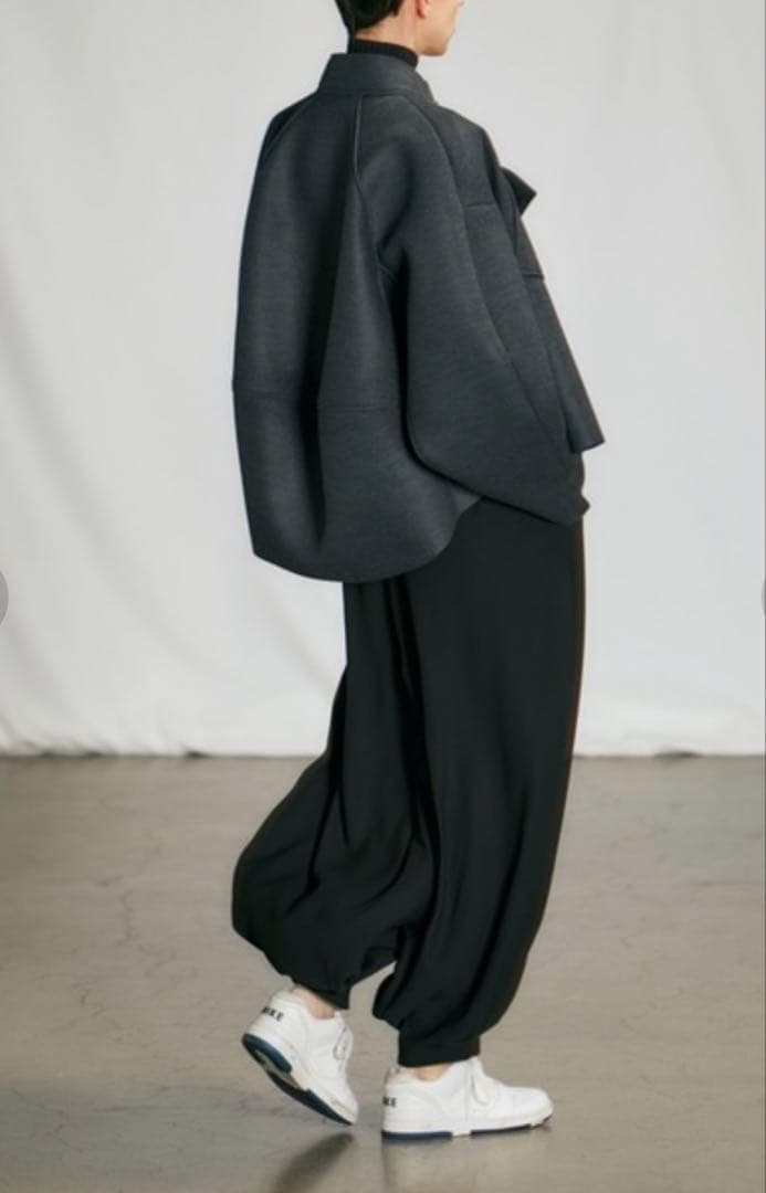 美品✨2022AW エンフォルド　ウールボンディング ショートコート　ベージュ