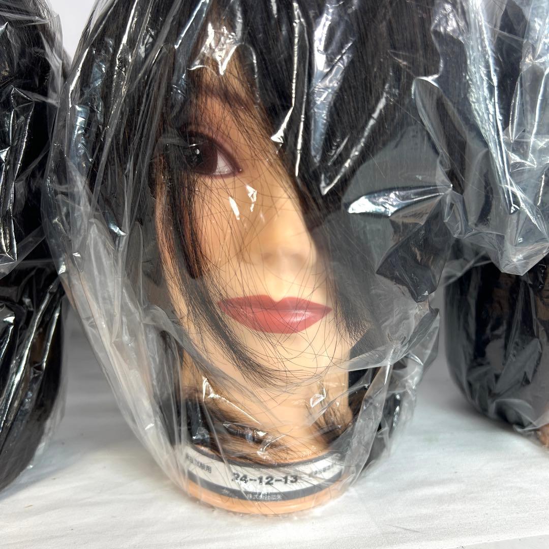 【新品未使用】美容師国家試験用　カット　ウィッグ　3体 三矢