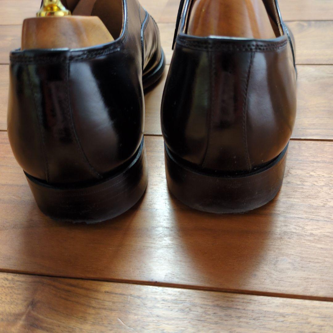 スコッチグレイン　トリノ　イルチアカーフ黒 レザー ドレスシューズ キャップトゥ