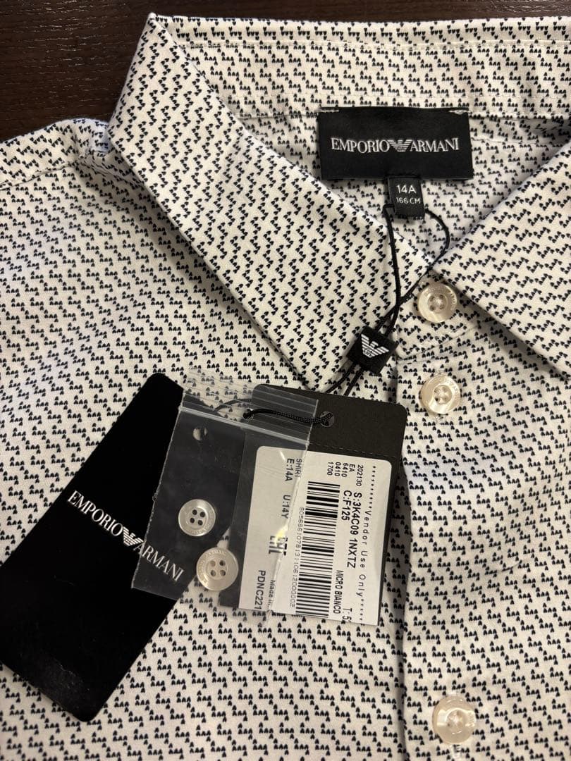 EMPORIO ARMANI 長袖シャツ 14A （166㎝）