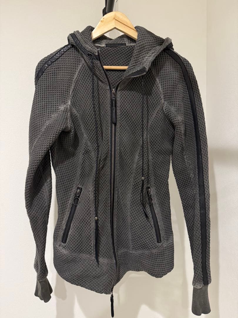 KMRii グレー フルジッパーパーカー