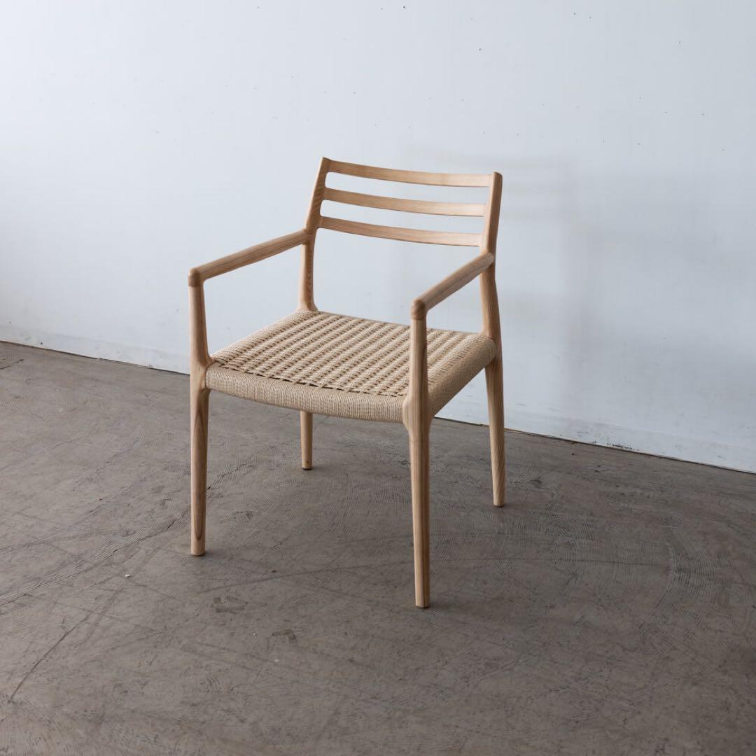 アームチェア アッシュ材 / ウレタン塗装 ペーパーコード F7-135NA