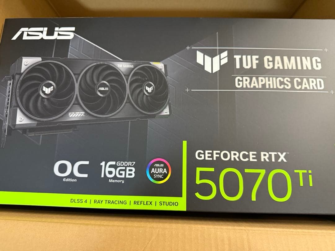 ASUS NVIDIA GeForce RTX 5070Ti ビデオカード