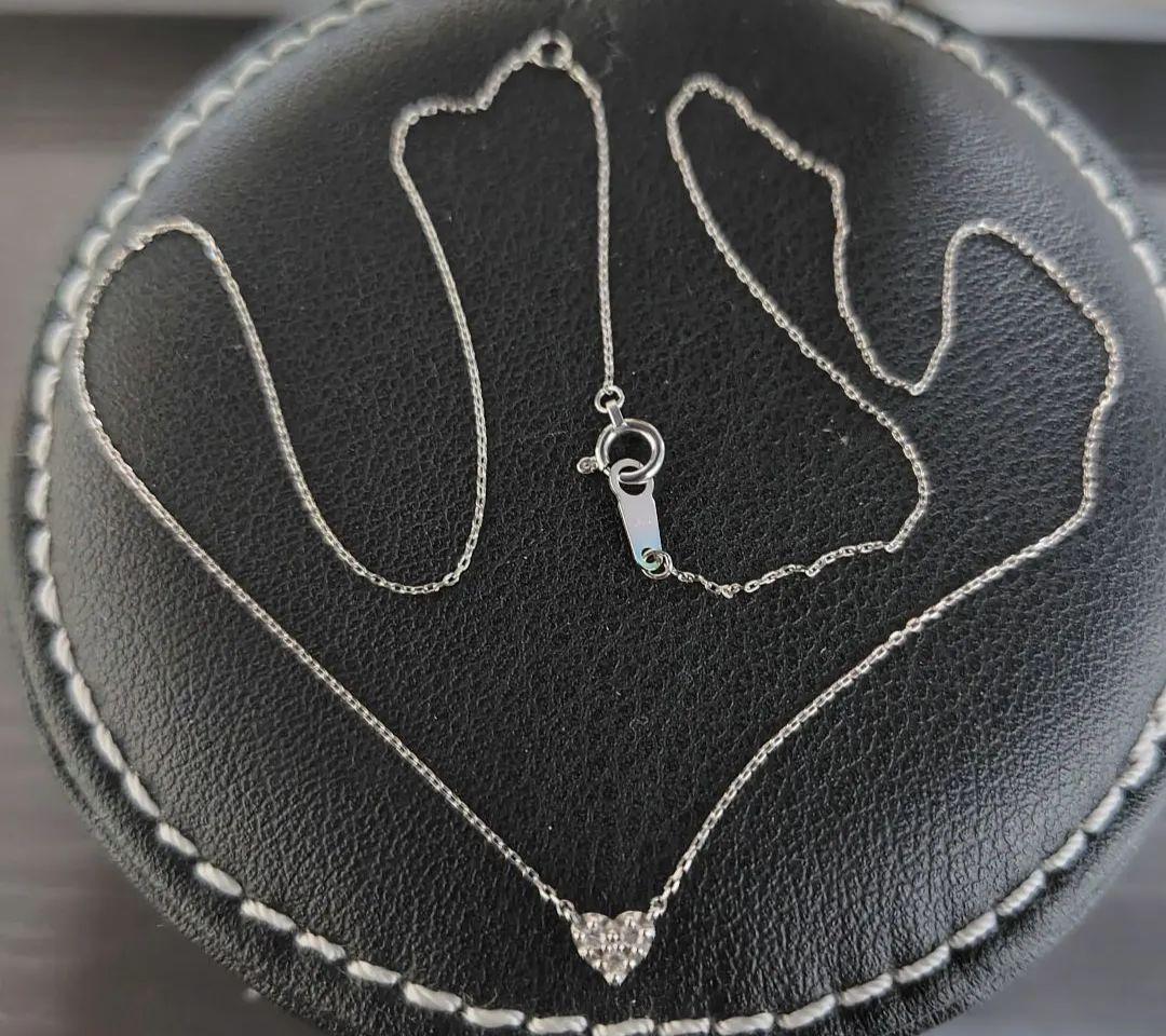 ヴァンドーム青山　k18 ハートネックレス　ダイヤモンド